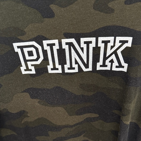 PINK Victoria's Secret Black Camo Long Sleeve Tee - Picture 3 of 4